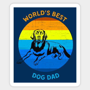 Worlds Best Dog Dad Sticker